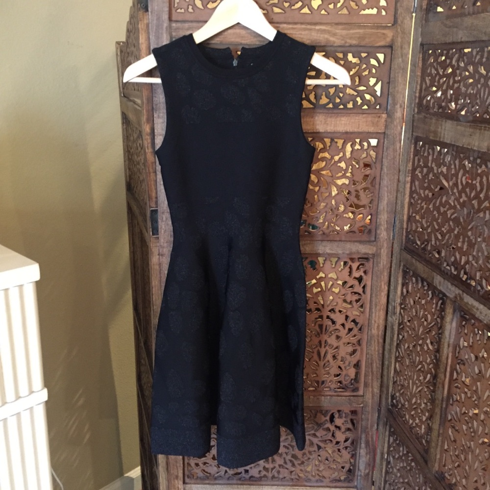 ISSA Black Fit & Flare Dress - Picture 5 of 9